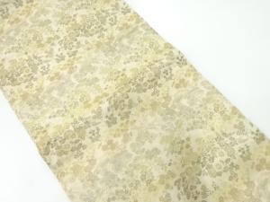 アンティーク　花模様織出し丸帯（材料）